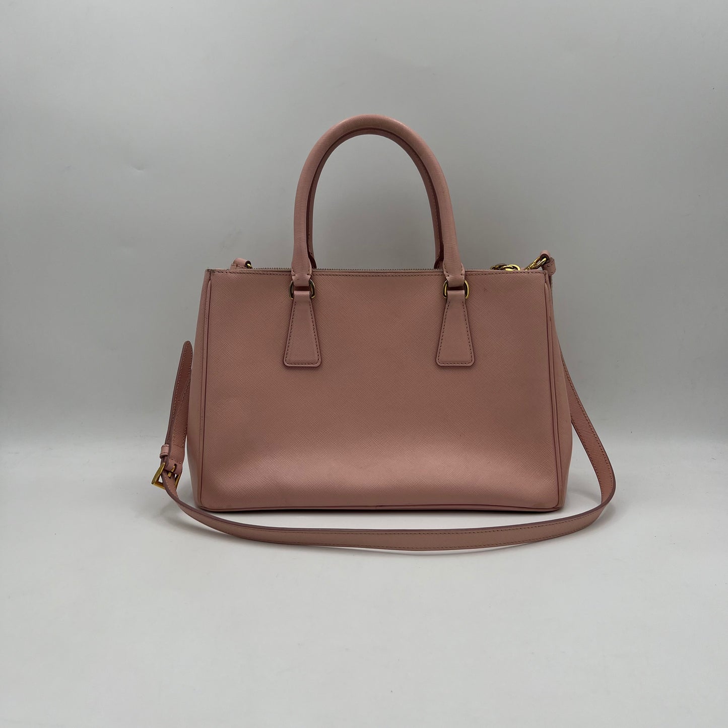 Prada Light Pink Saffiano Lux Galleria with Sling