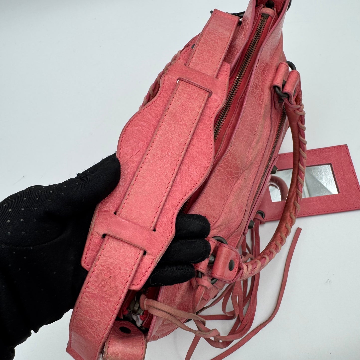 Balenciaga Pink Leather Classic First