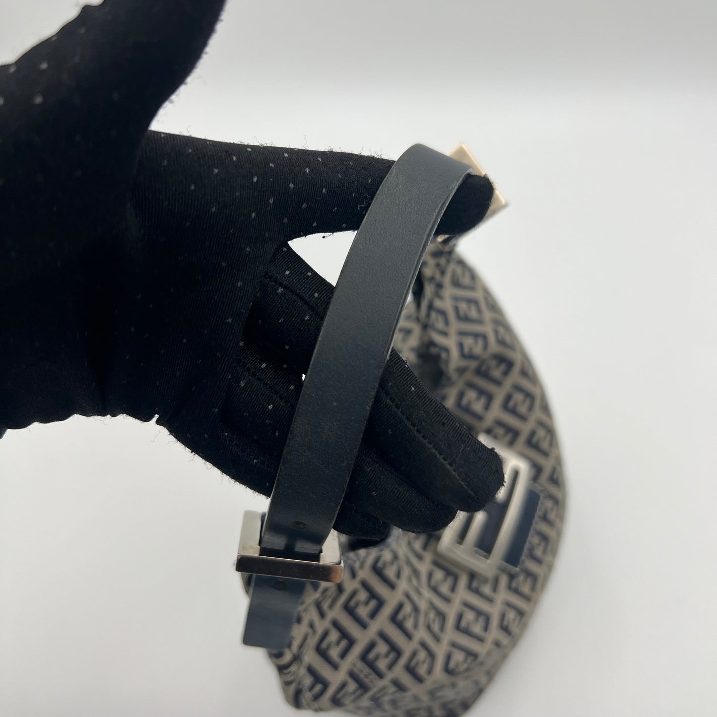 Fendi Dark Blue Zucchino Hobo Shoulder Bag
