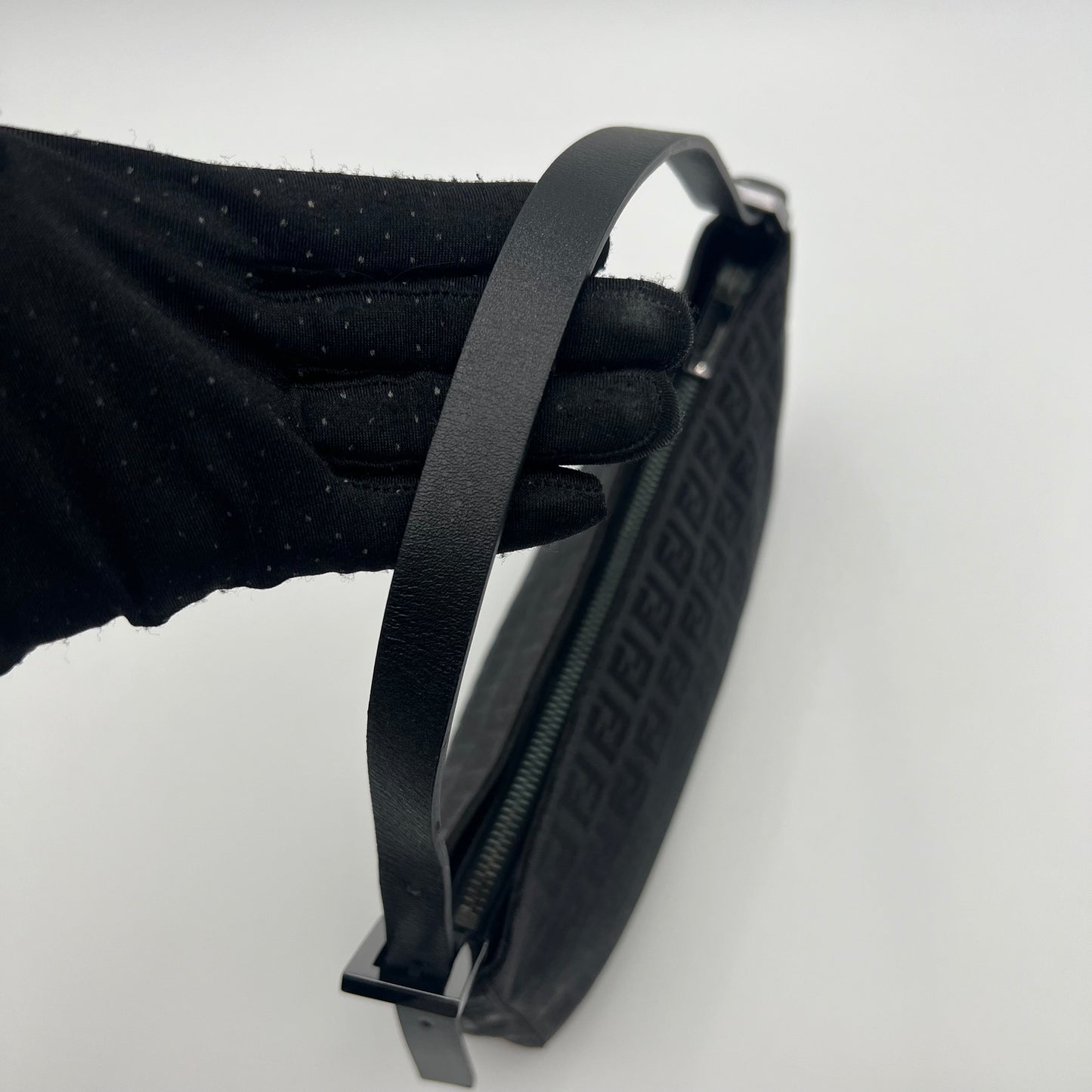 Fendi Black Zucchino Pochette