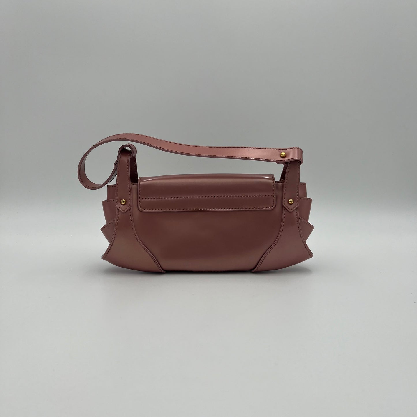 Fendi Pink Multicolor Patent Leather Borsa Baguette