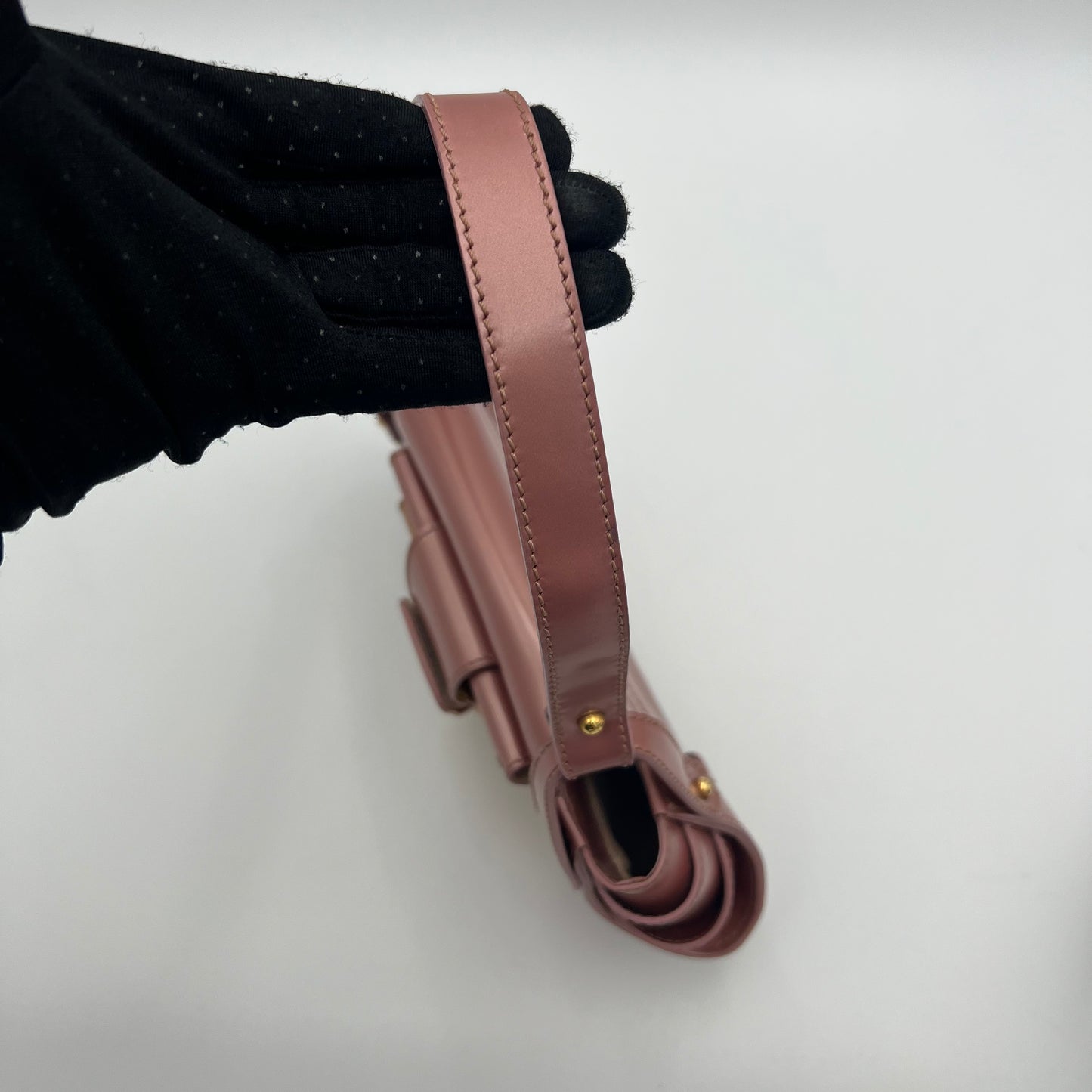 Fendi Pink Multicolor Patent Leather Borsa Baguette