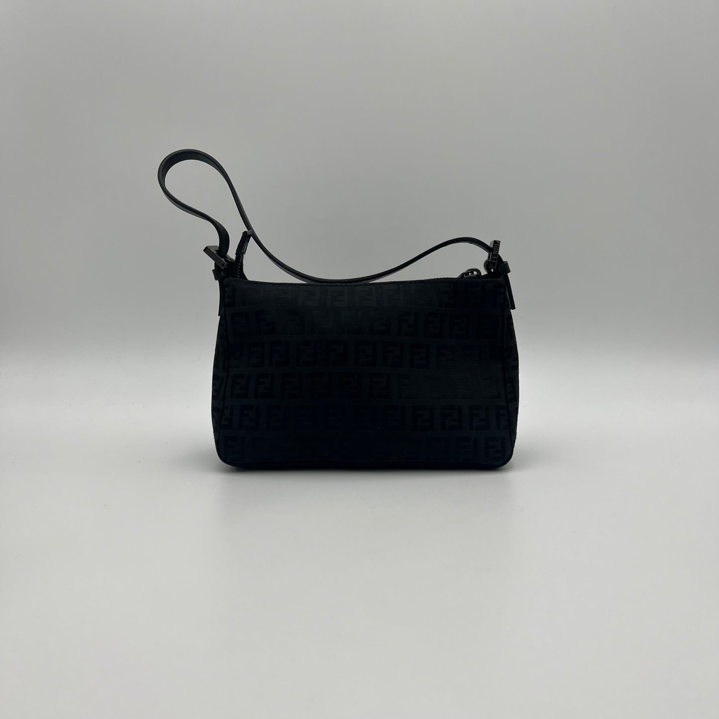Fendi Black Zuccino Mini Pochette