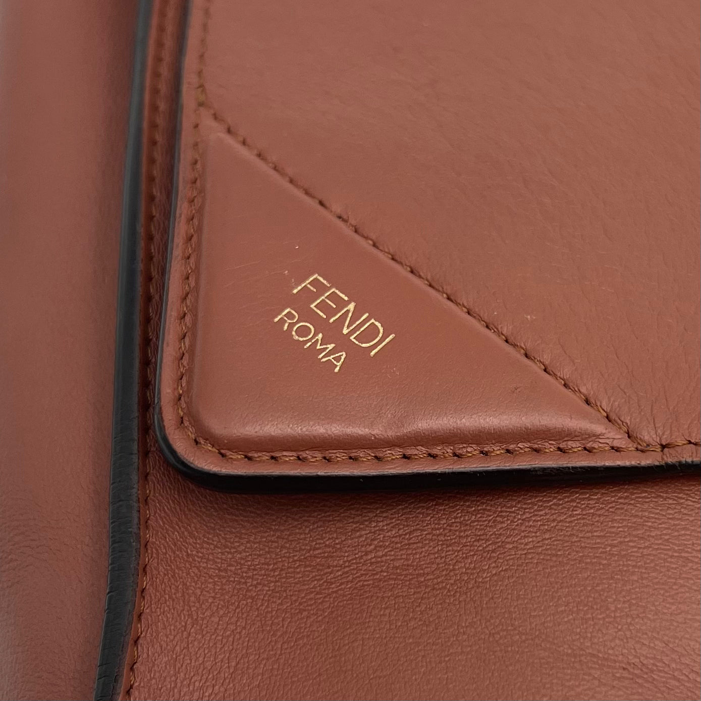 Fendi Vitello Grace Matte Kan U Shoulder Bag