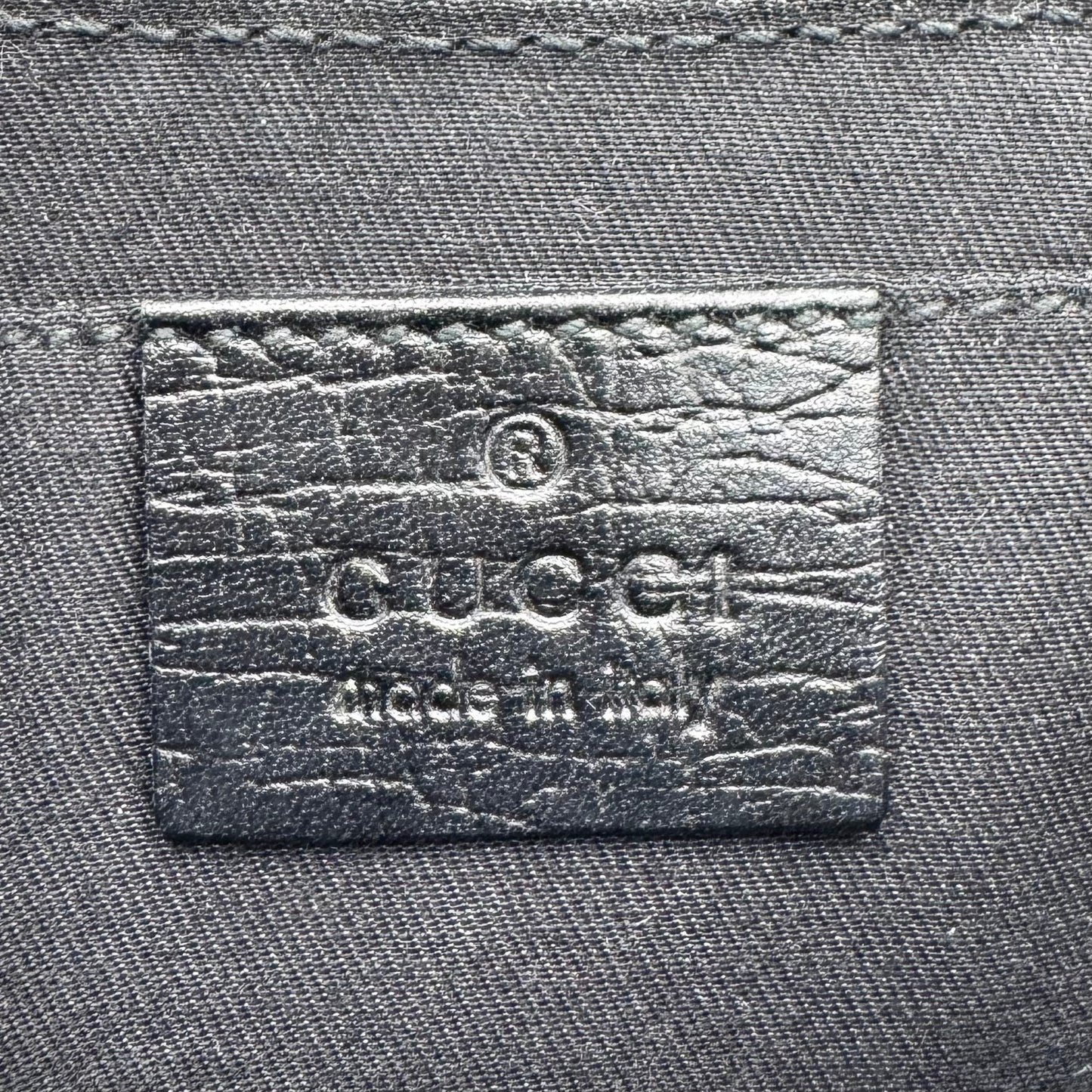 Gucci Tom Ford Black Monogram Canvas Sherryline Web Horsebit Chain Flap Mini Shoulder Bag