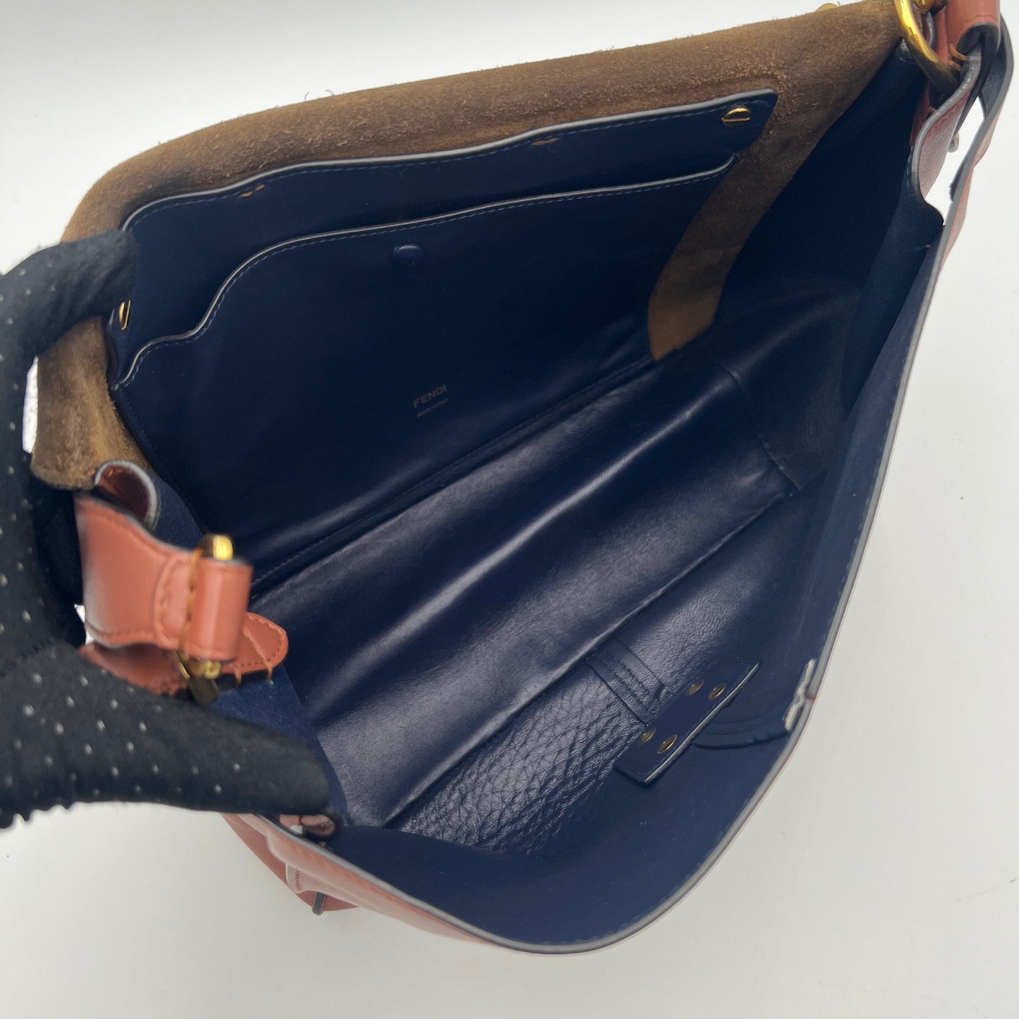 Fendi Vitello Grace Matte Kan U Shoulder Bag