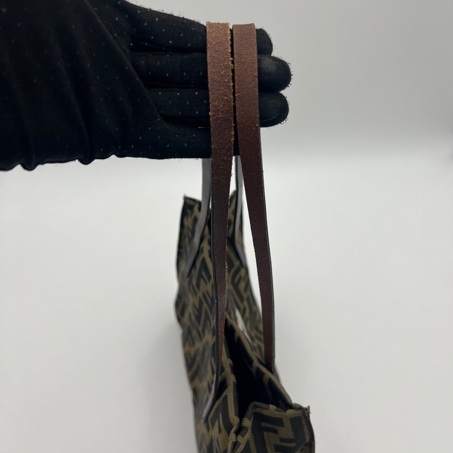 Fendi Tobacco Zucca Tote Shoulder Bag