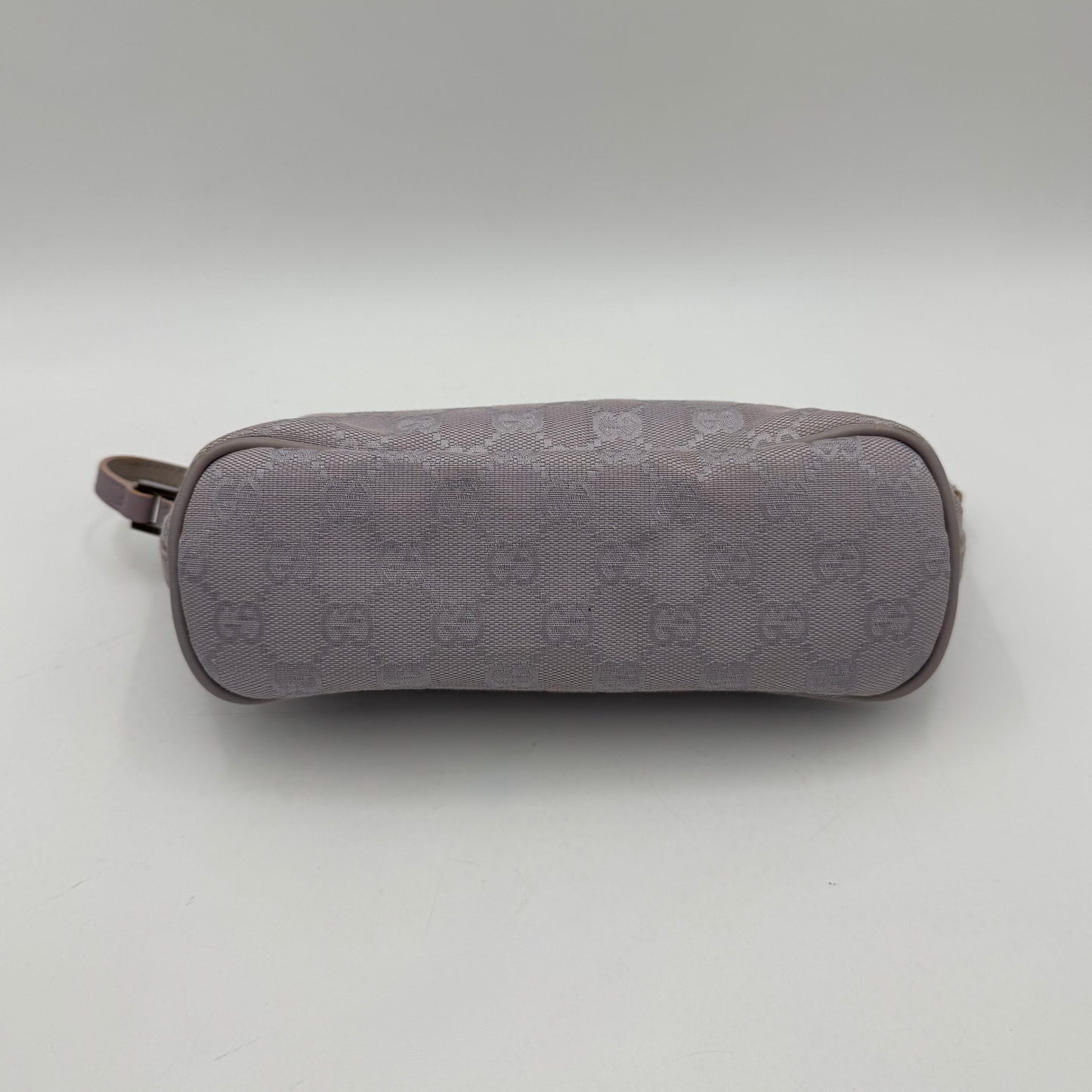 Gucci Lavender Monogram Canvas and Leather Boat Pochette