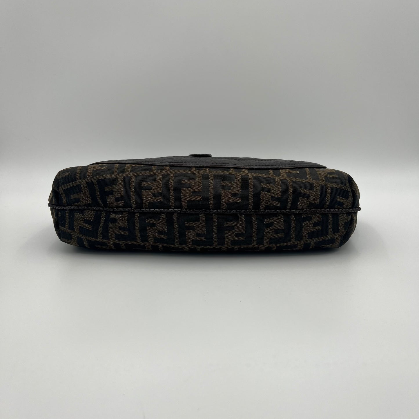 Fendi Tobacco Zucca Spy Hobo Shoulder Bag