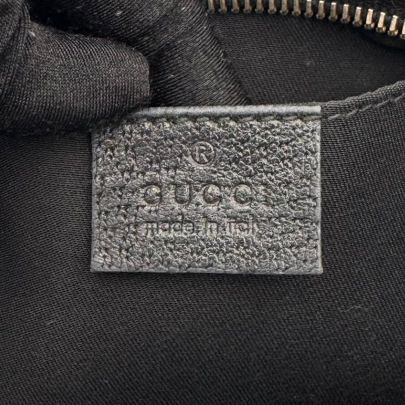 Gucci Black Monogram Canvas and Leather Abbey D-Ring Shoulder Bag