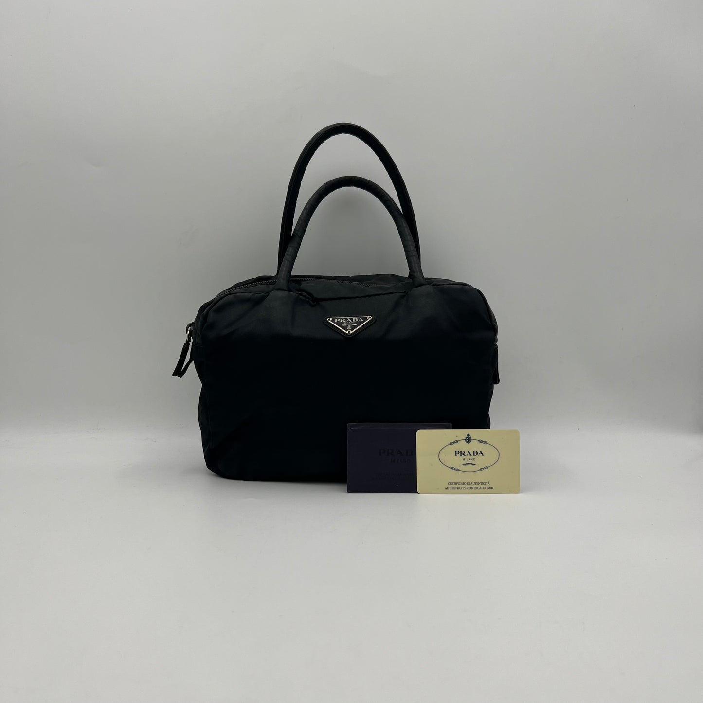 Prada Black Nylon Small Handbag