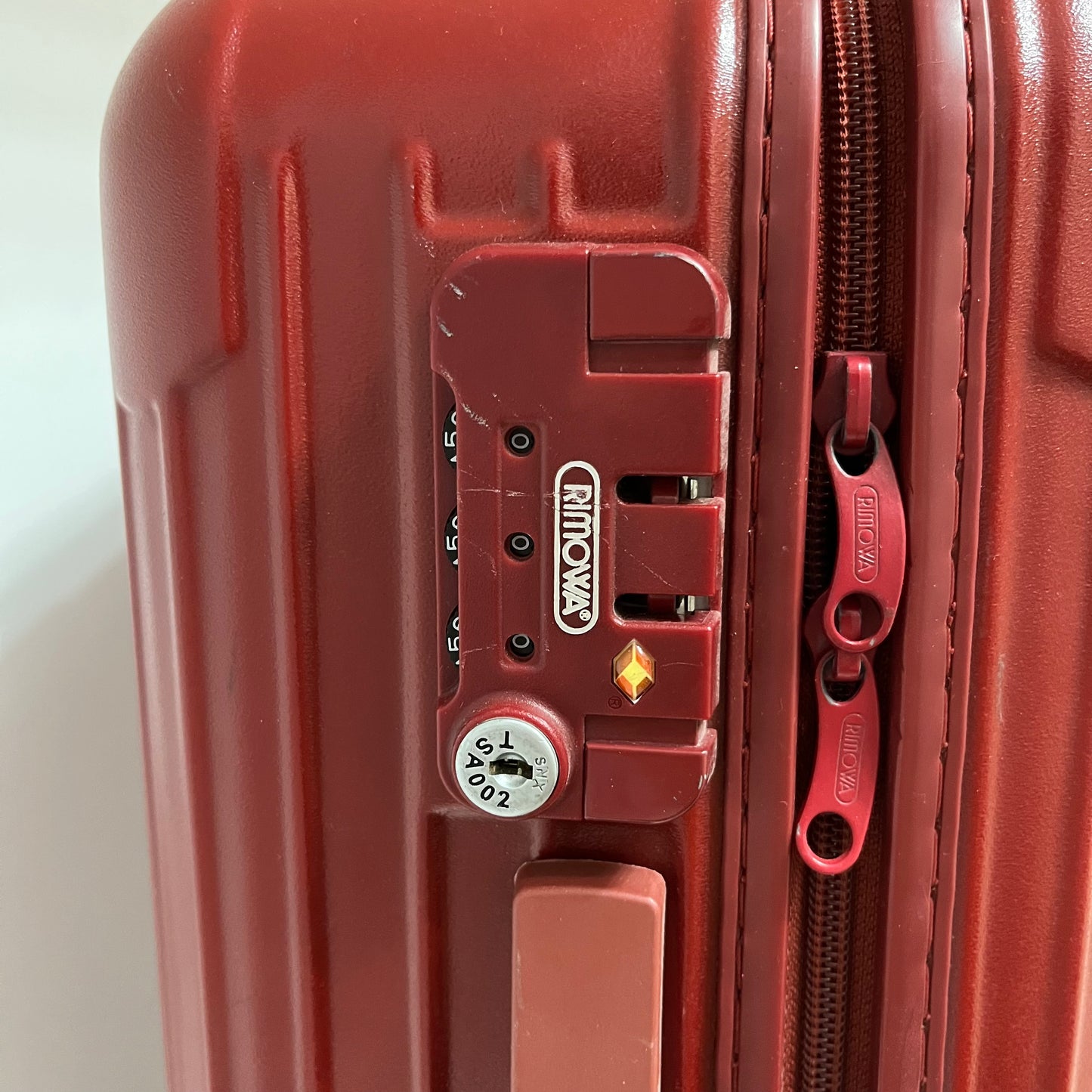 Rimowa Red Polycarbonate Carry-on