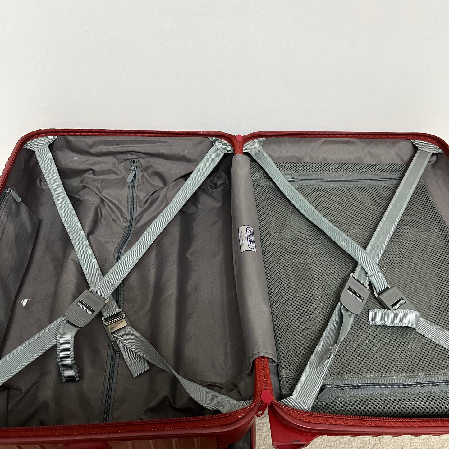 Rimowa Red Polycarbonate Carry-on