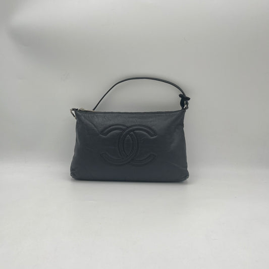 Chanel Black Leather Pochette