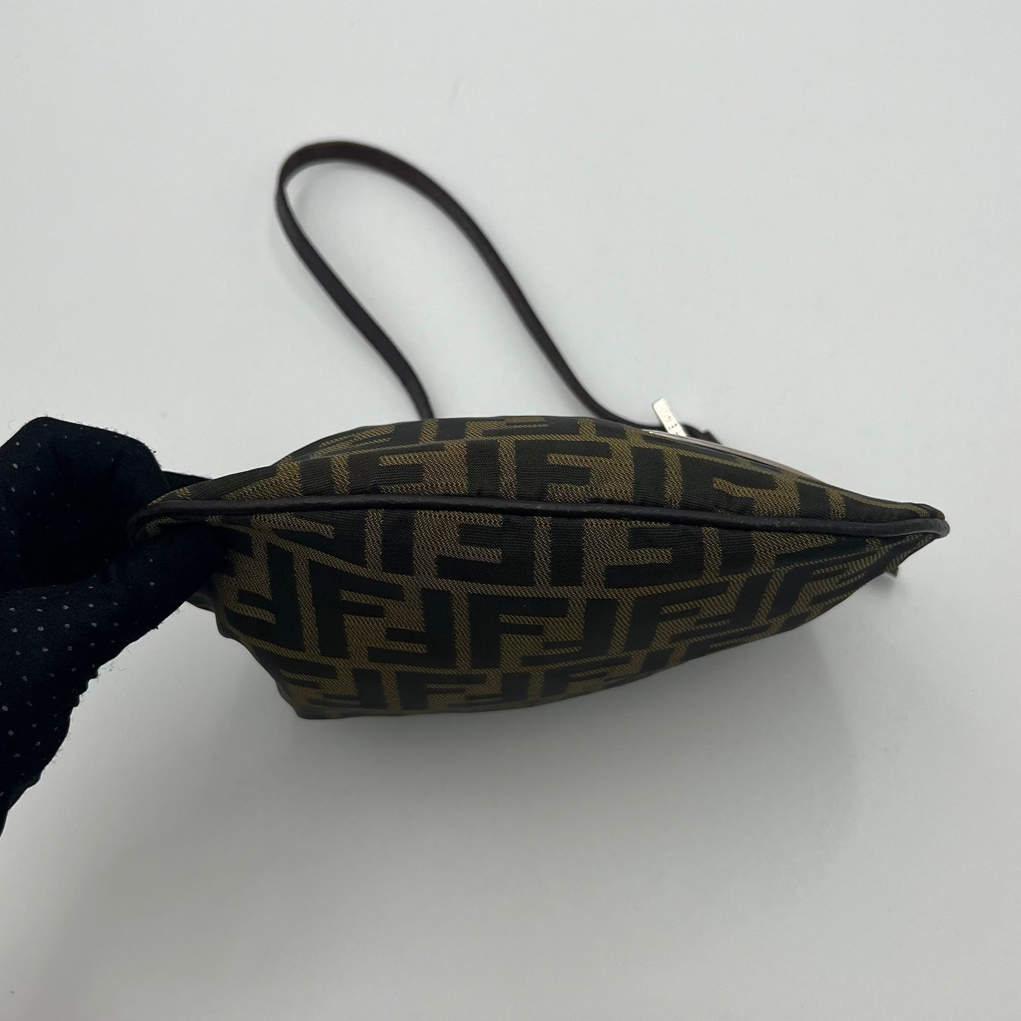 Fendi Tobacco Zucca FF Logo Shoulder Bag