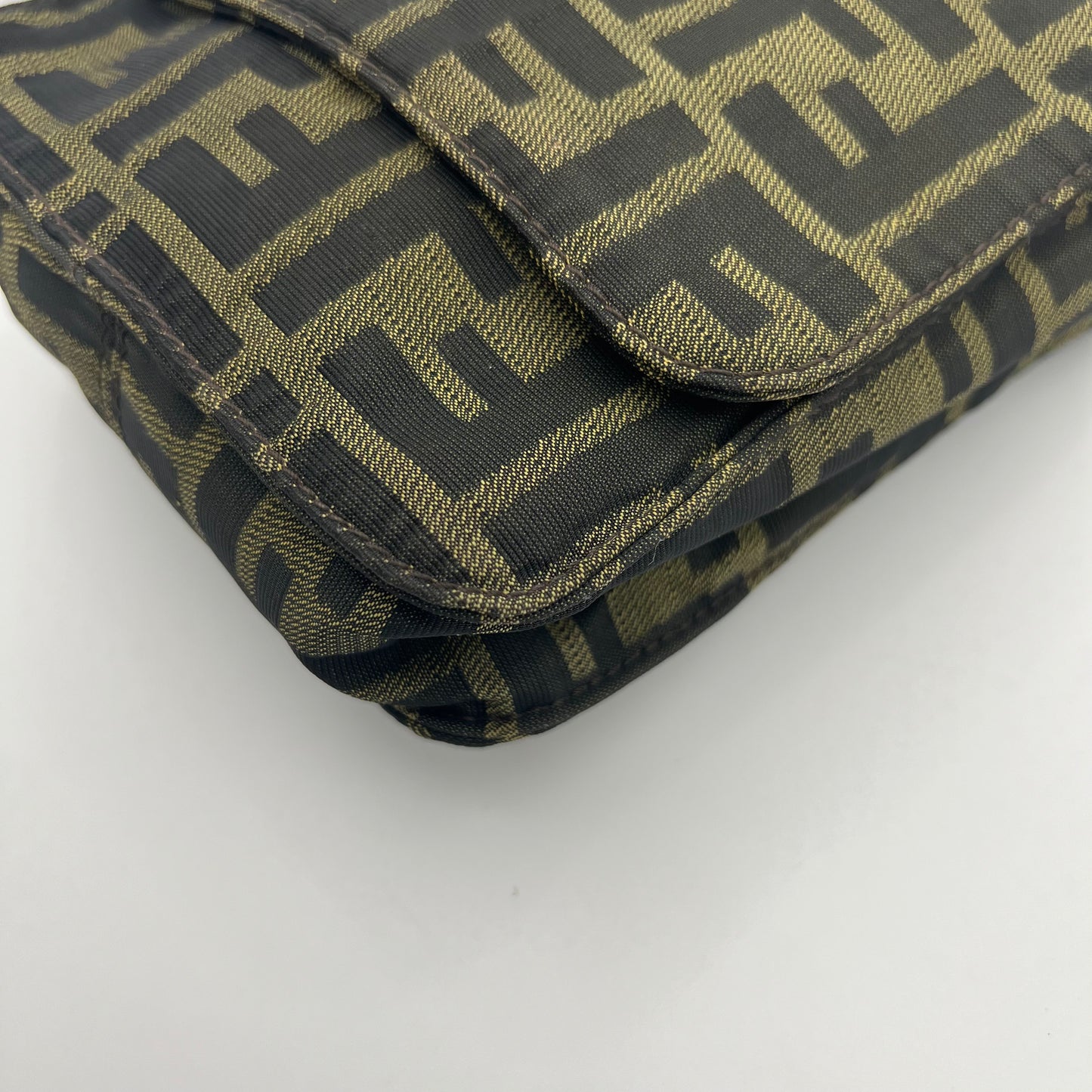 Fendi Tobacco Zucca Flap Mini Crossbody