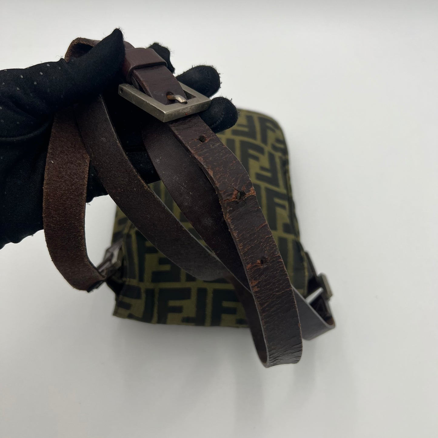 Fendi Tobacco Zucca Flap Mini Crossbody