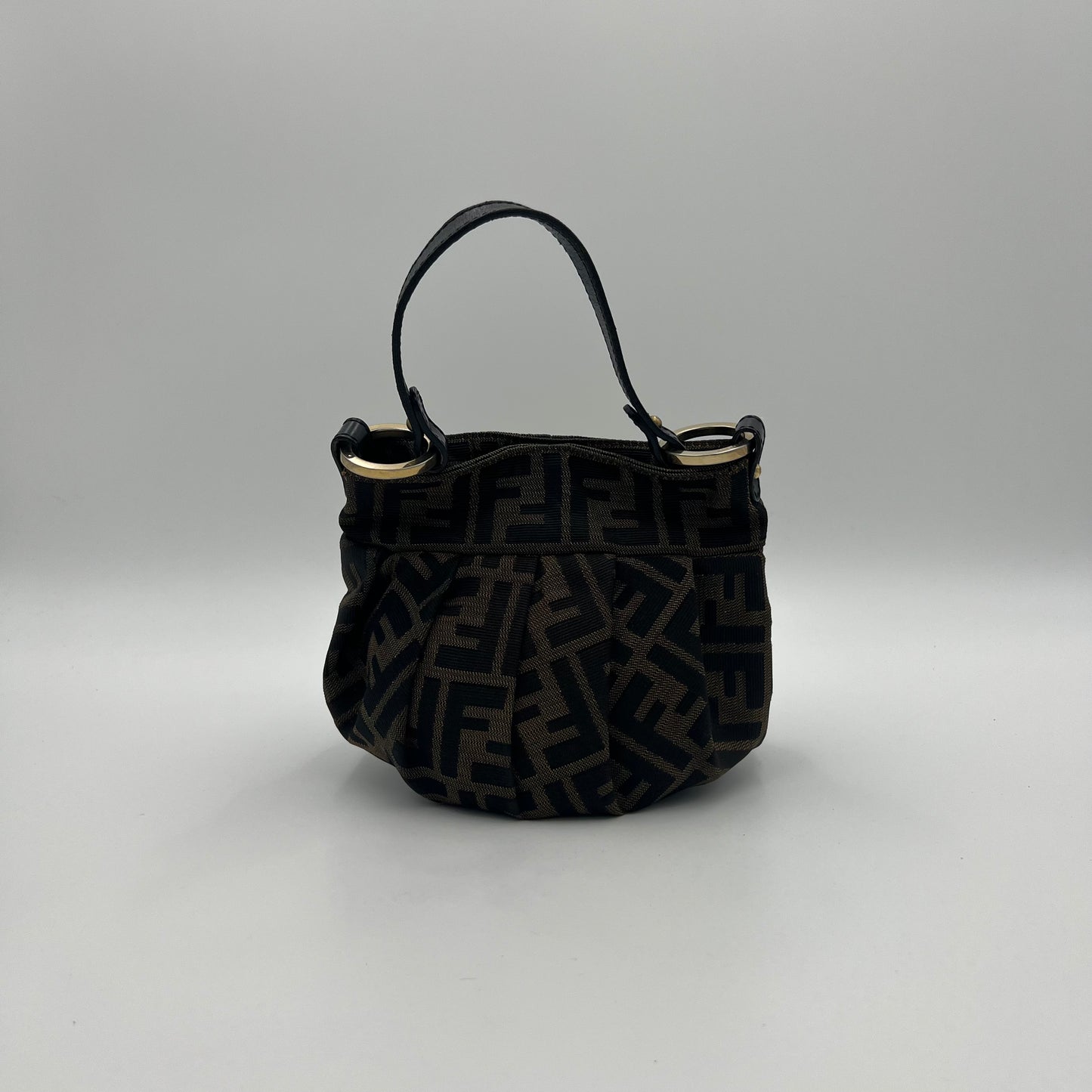 Fendi Tobacco Zucca Mini Chef Handbag