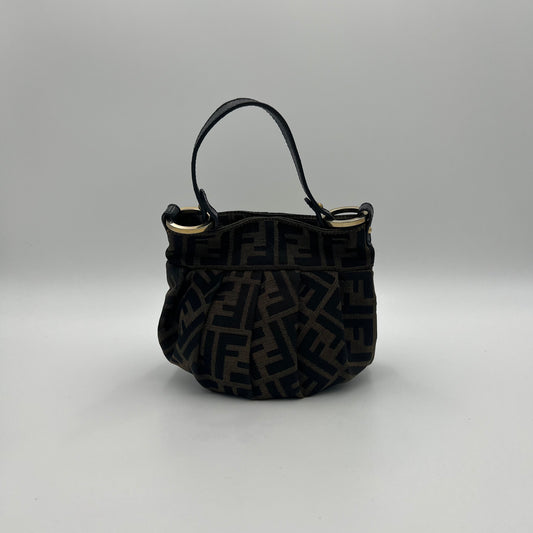 Fendi Tobacco Zucca Mini Chef Handbag