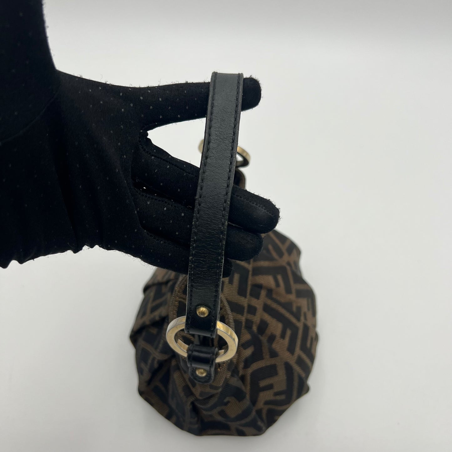 Fendi Tobacco Zucca Mini Chef Handbag