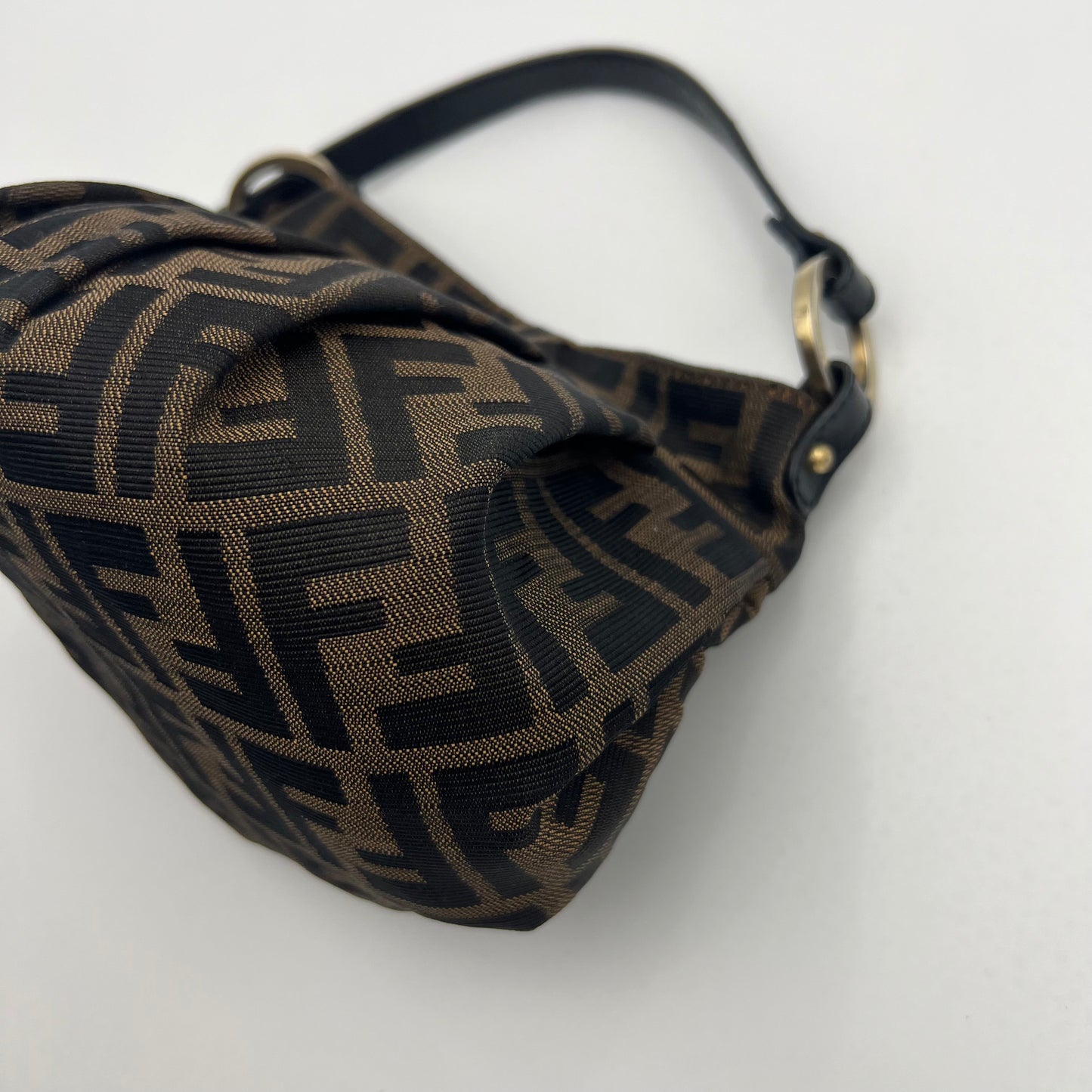 Fendi Tobacco Zucca Mini Chef Handbag