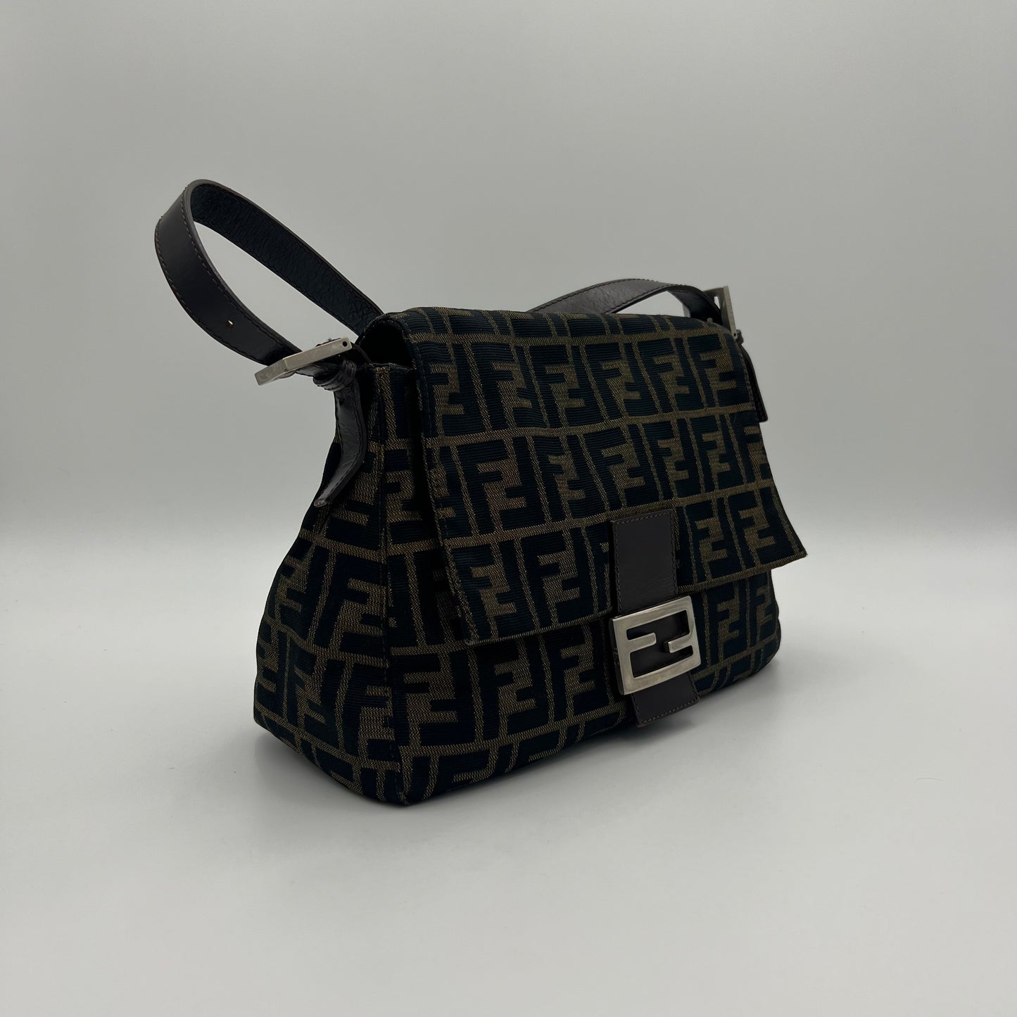 Fendi Tobacco Zucca Mamma Baguette