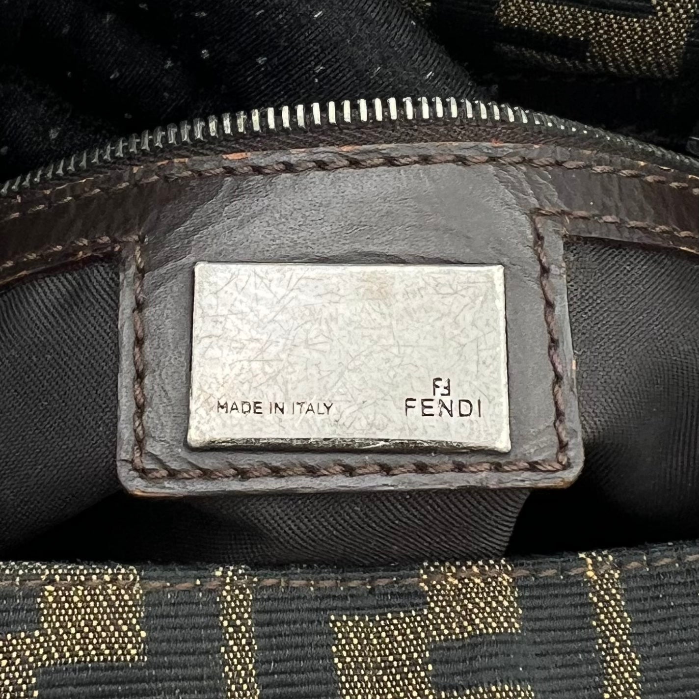 Fendi Tobacco Zucca Mamma Baguette