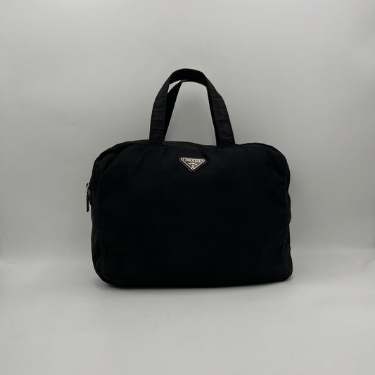 Prada Black Nylon Large Handbag