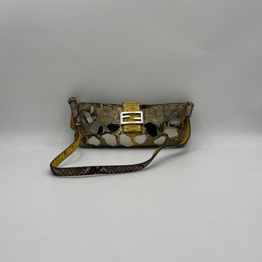 Fendi Multicolor Python Mirror Bag