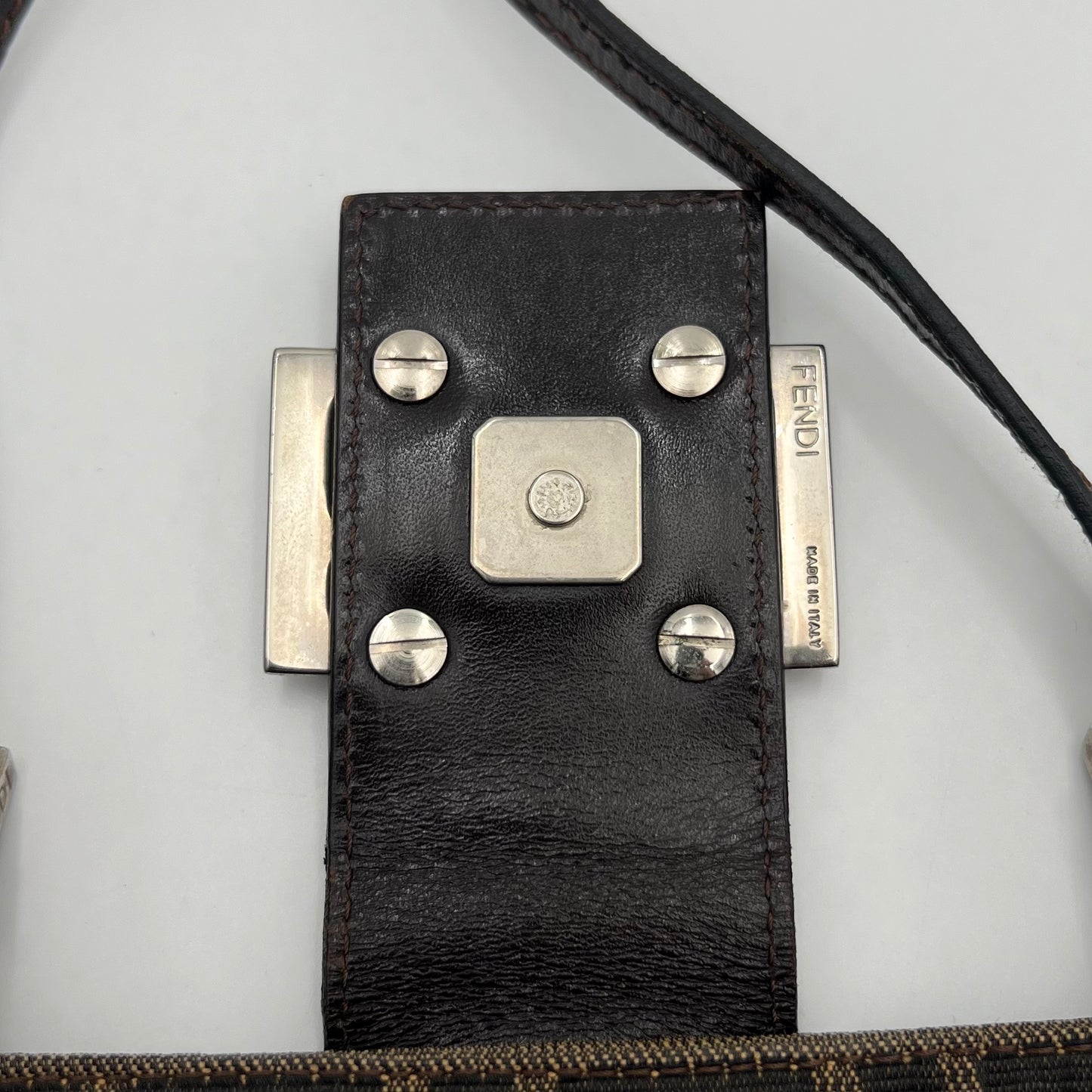 Fendi Tobacco Zucca Tote Shoulder Bag