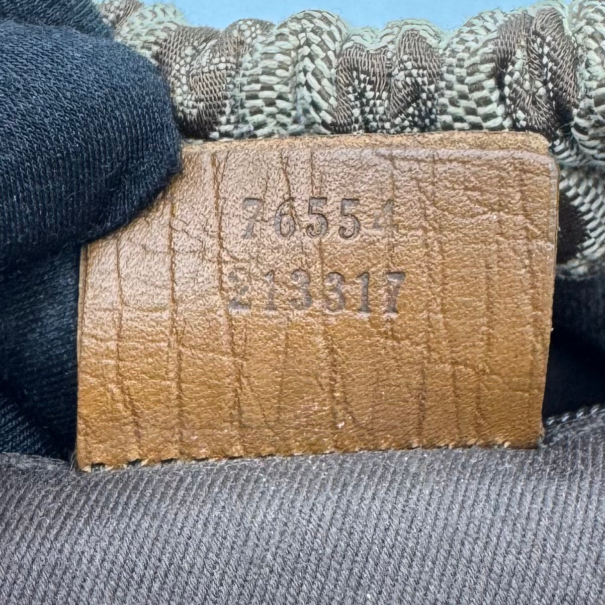 Gucci Brown Monogram Canvas and Leather Ruched Handbag