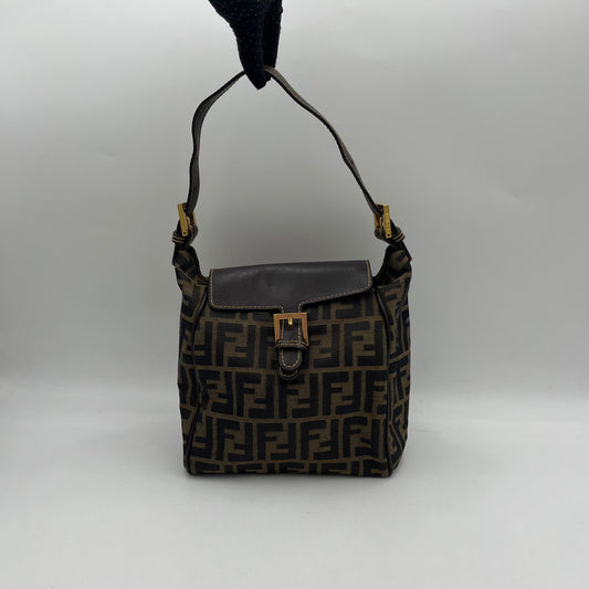 Fendi Tobacco Zucca Hobo Zucca Shoulder Bag