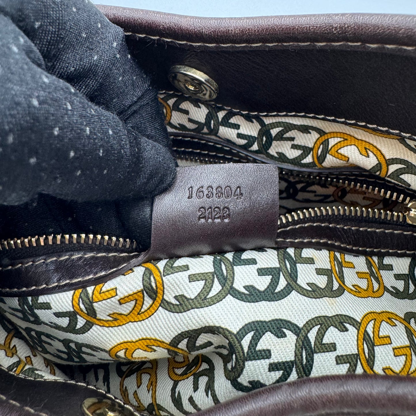 Gucci 85th Anniversary Beige Brown Velvet Horsebit Hobo Bag