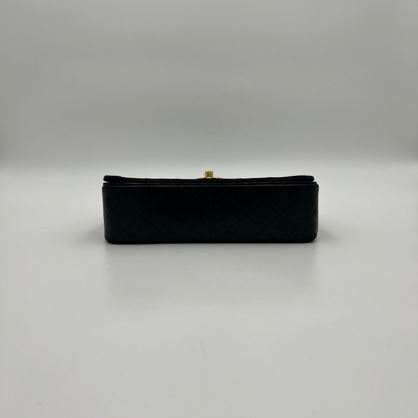 Chanel Black Quilted Lambskin Leather Full Flap GHW