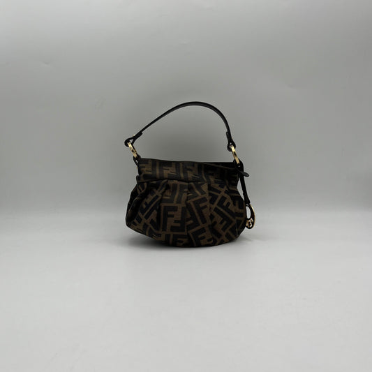 Fendi Tobacco Zucca Mini Chef Handbag