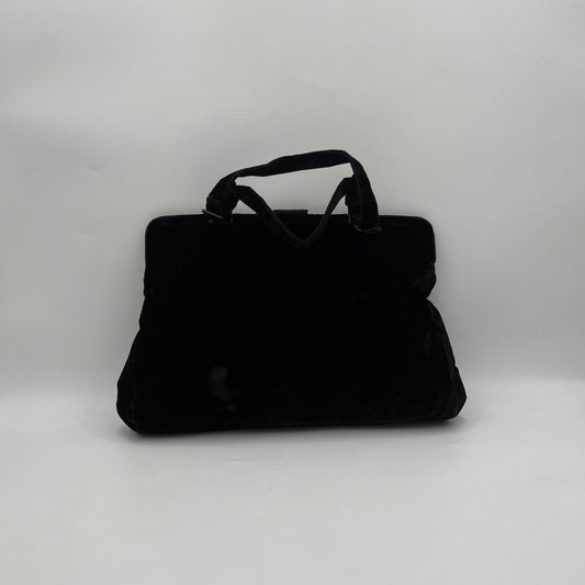 Prada Vintage Black Velvet Handbag