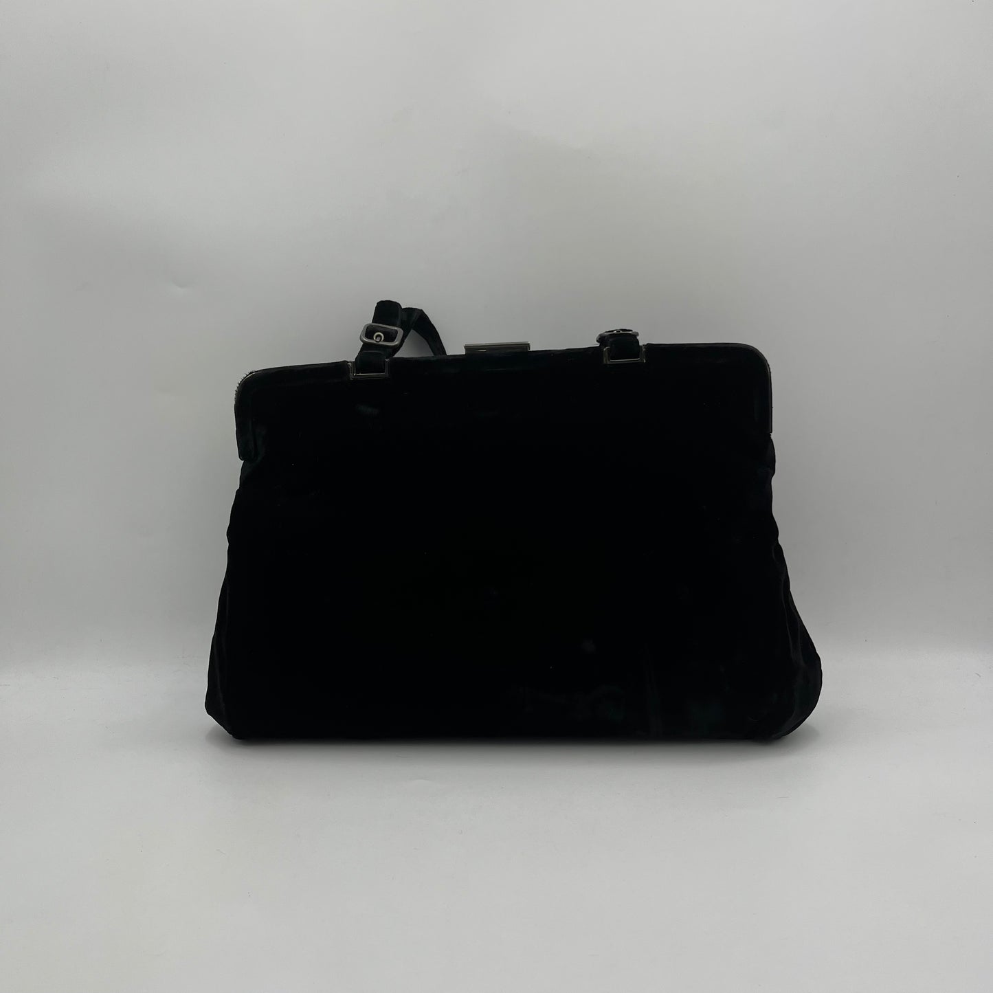 Prada Vintage Black Velvet Handbag