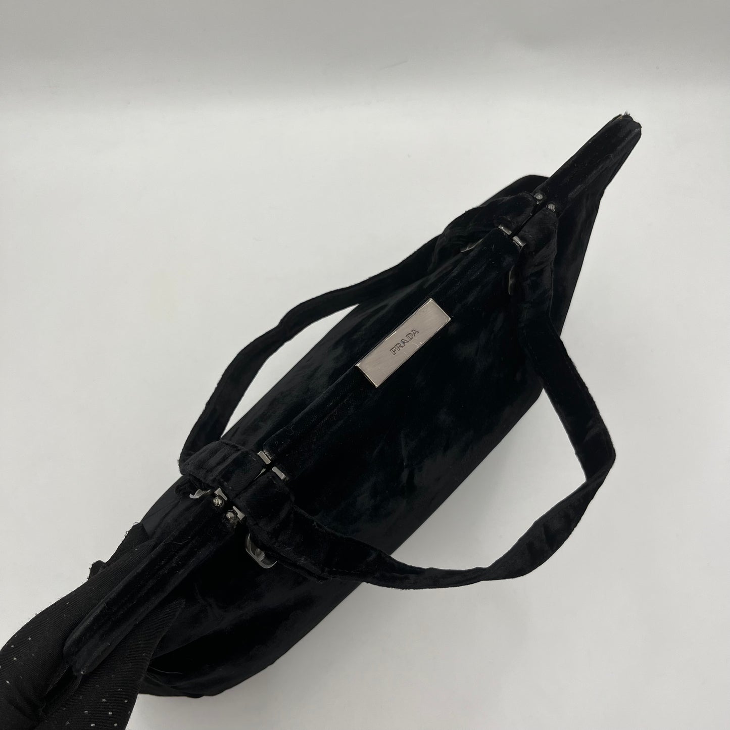 Prada Vintage Black Velvet Handbag