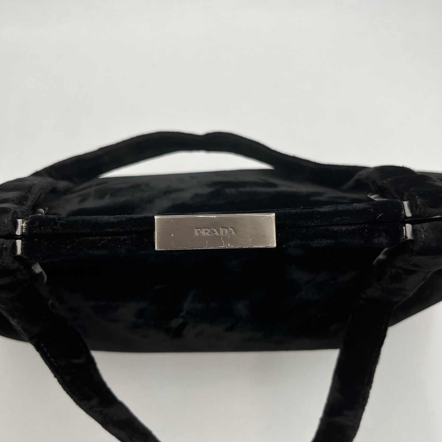 Prada Vintage Black Velvet Handbag