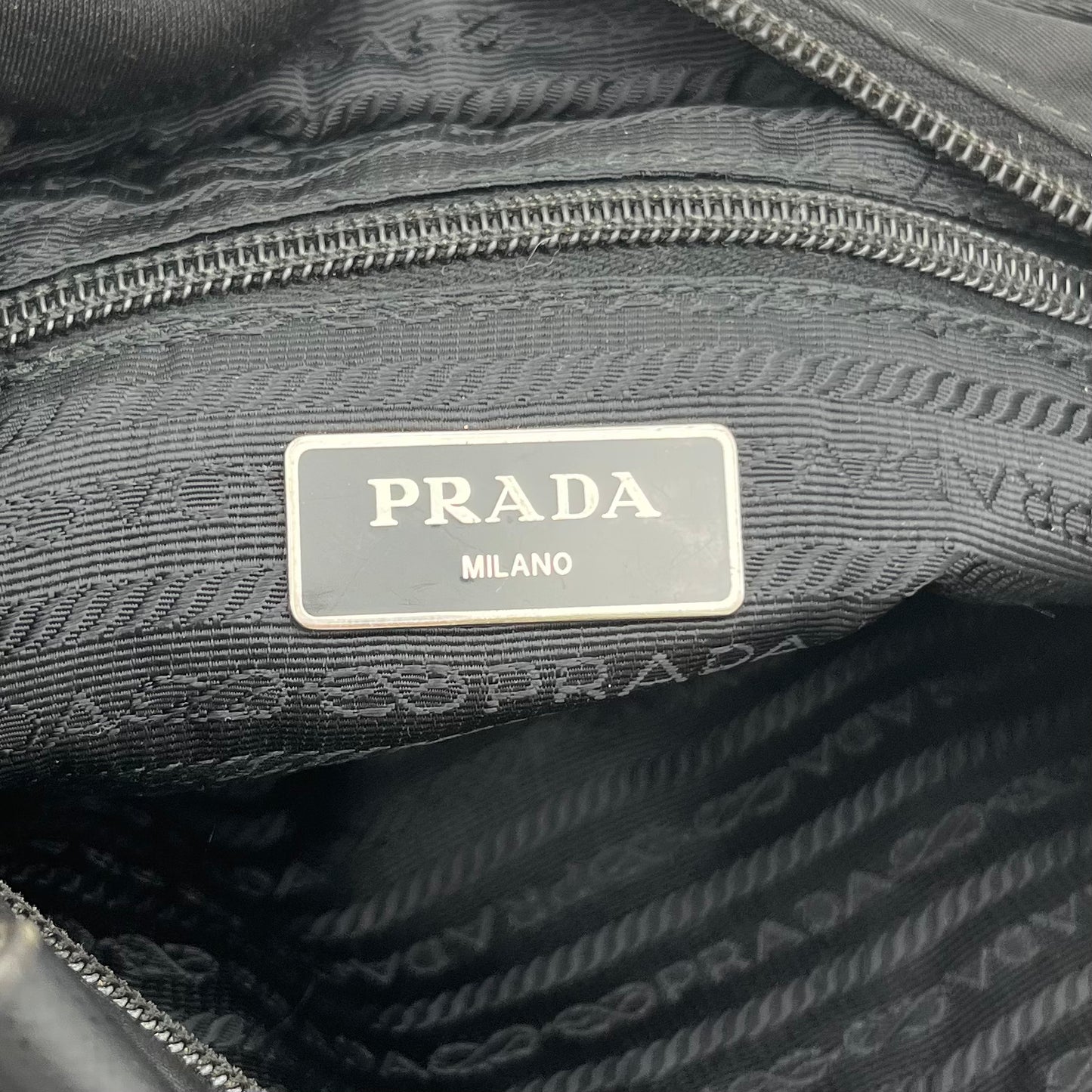 Prada Black Nylon Double Sided Men's Crossbody