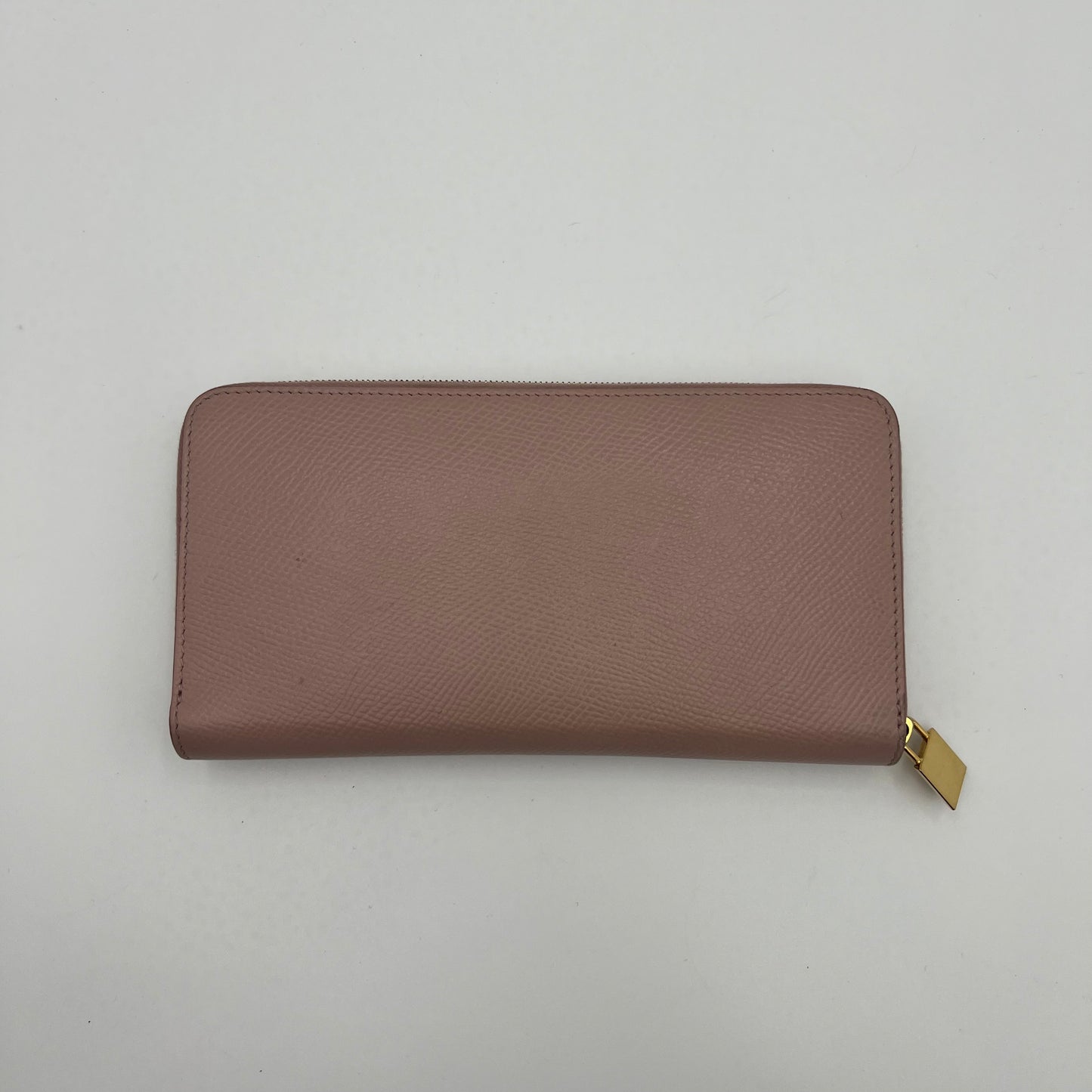 Celine Paris Light Pink Leather Long Zippy Wallet