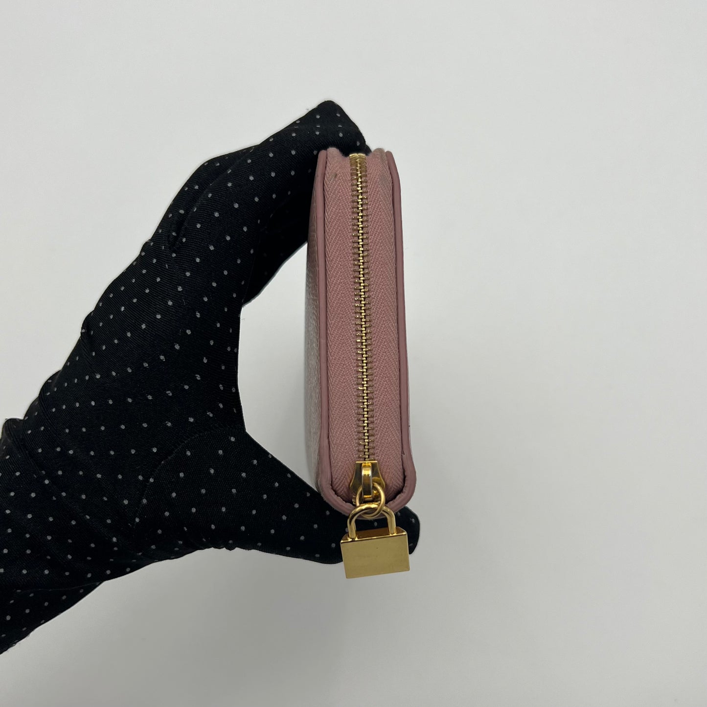 Celine Paris Light Pink Leather Long Zippy Wallet