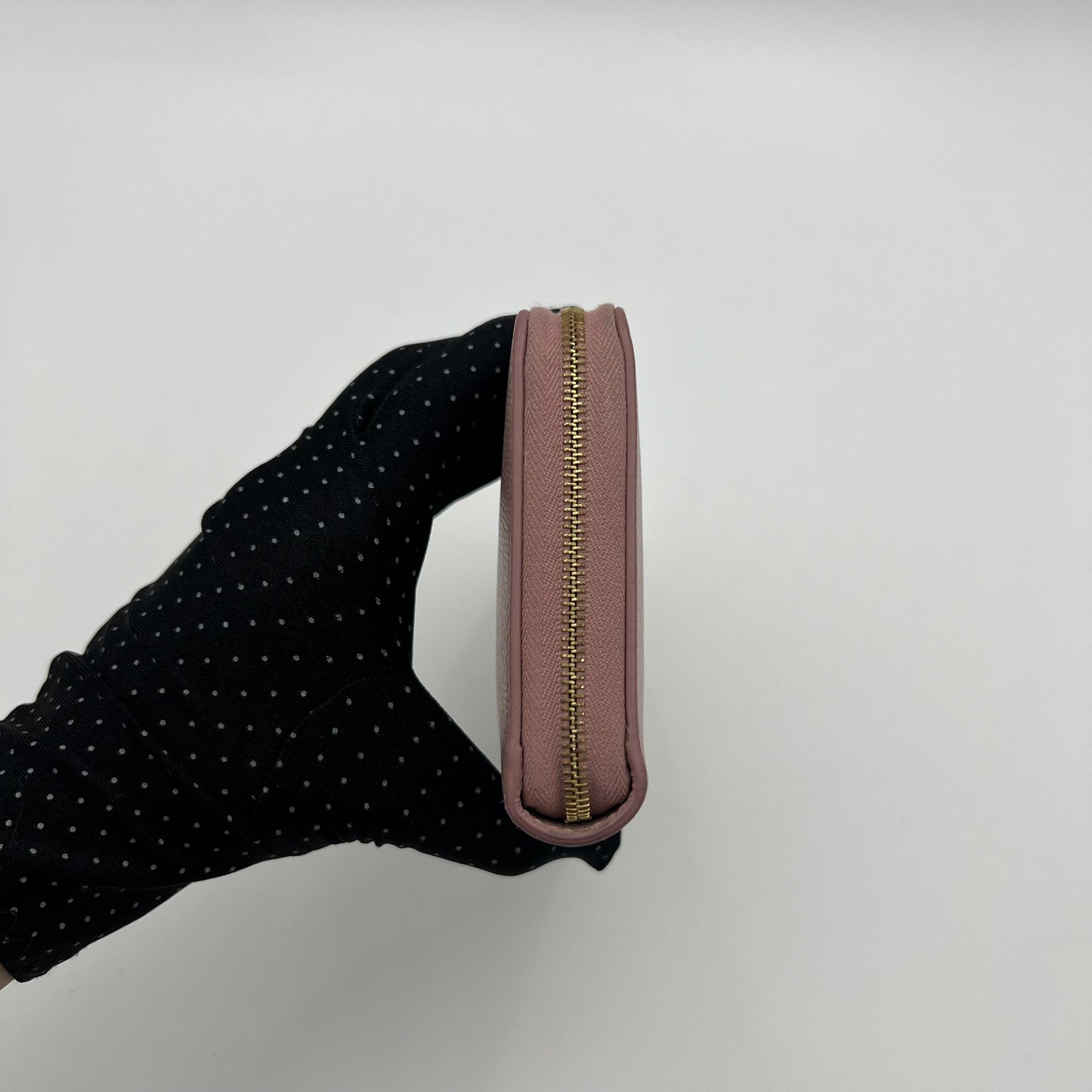 Celine Paris Light Pink Leather Long Zippy Wallet