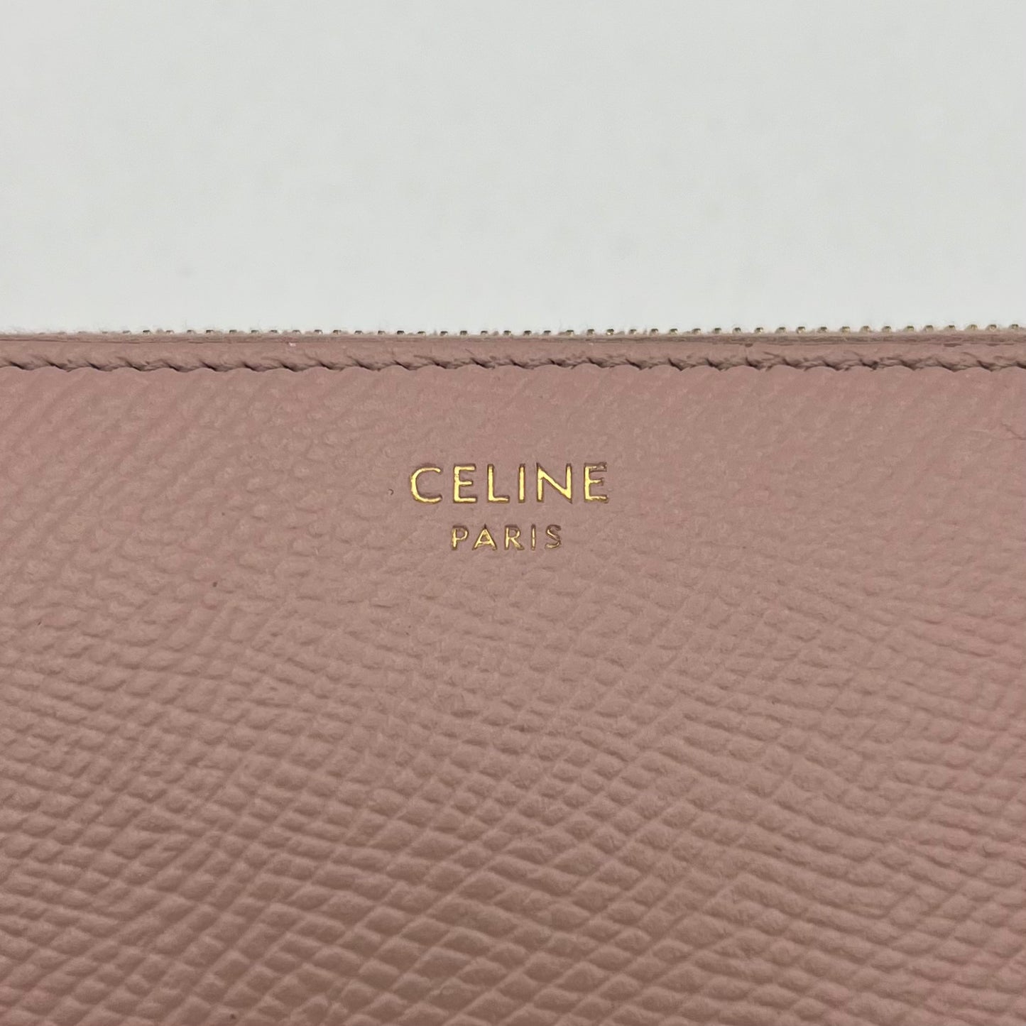 Celine Paris Light Pink Leather Long Zippy Wallet