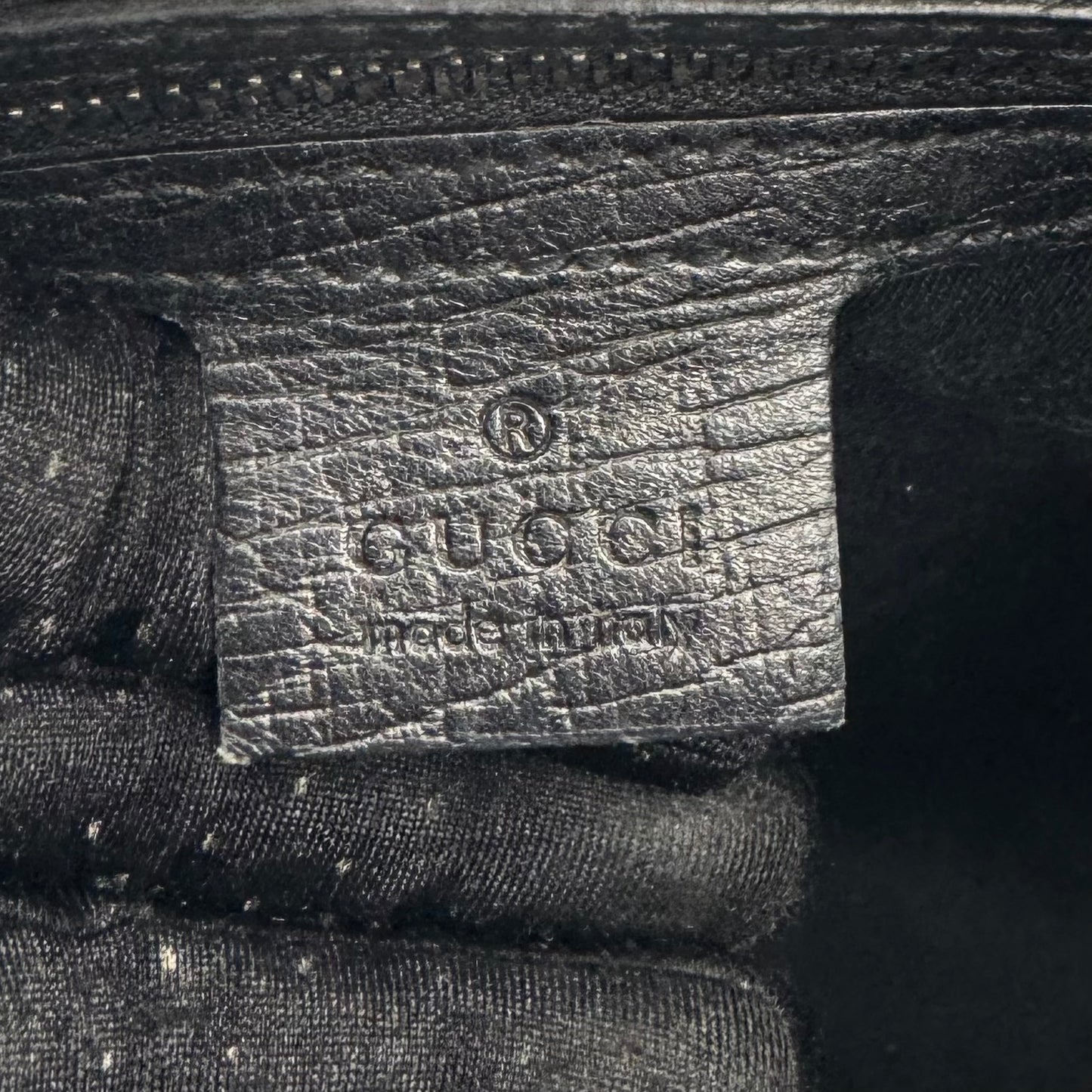Gucci Black Monogram Canvas and Leather Horsebit Hobo Shoulder Bag