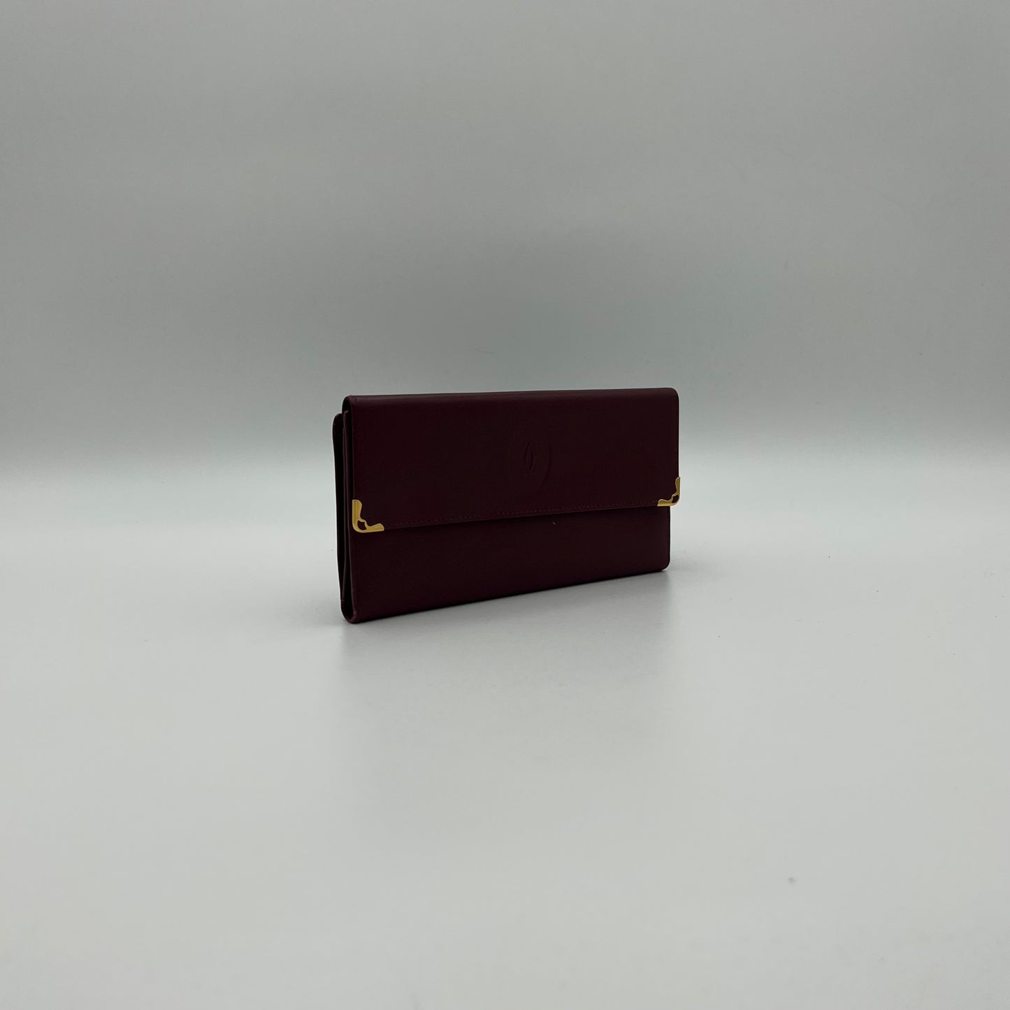 Cartier Paris Burgundy Flap Clutch