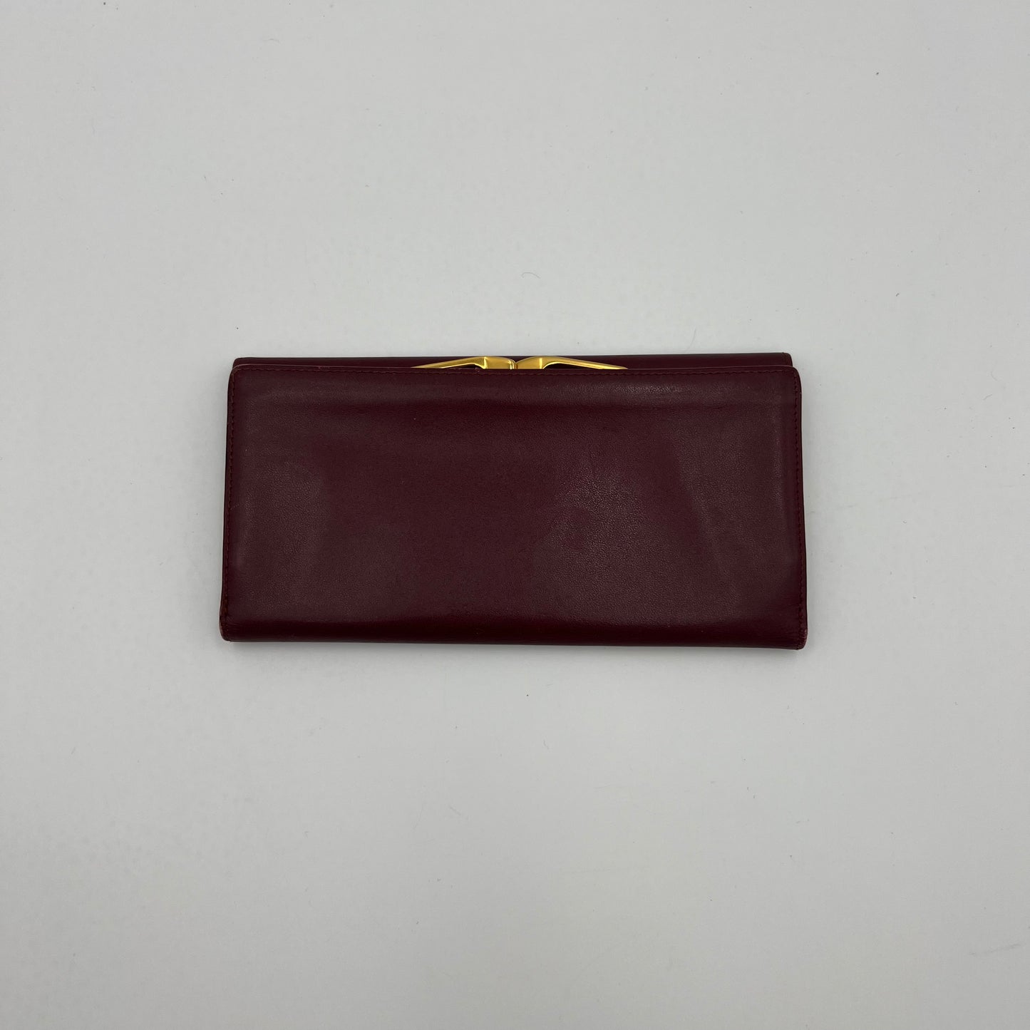 Cartier Paris Burgundy Flap Clutch