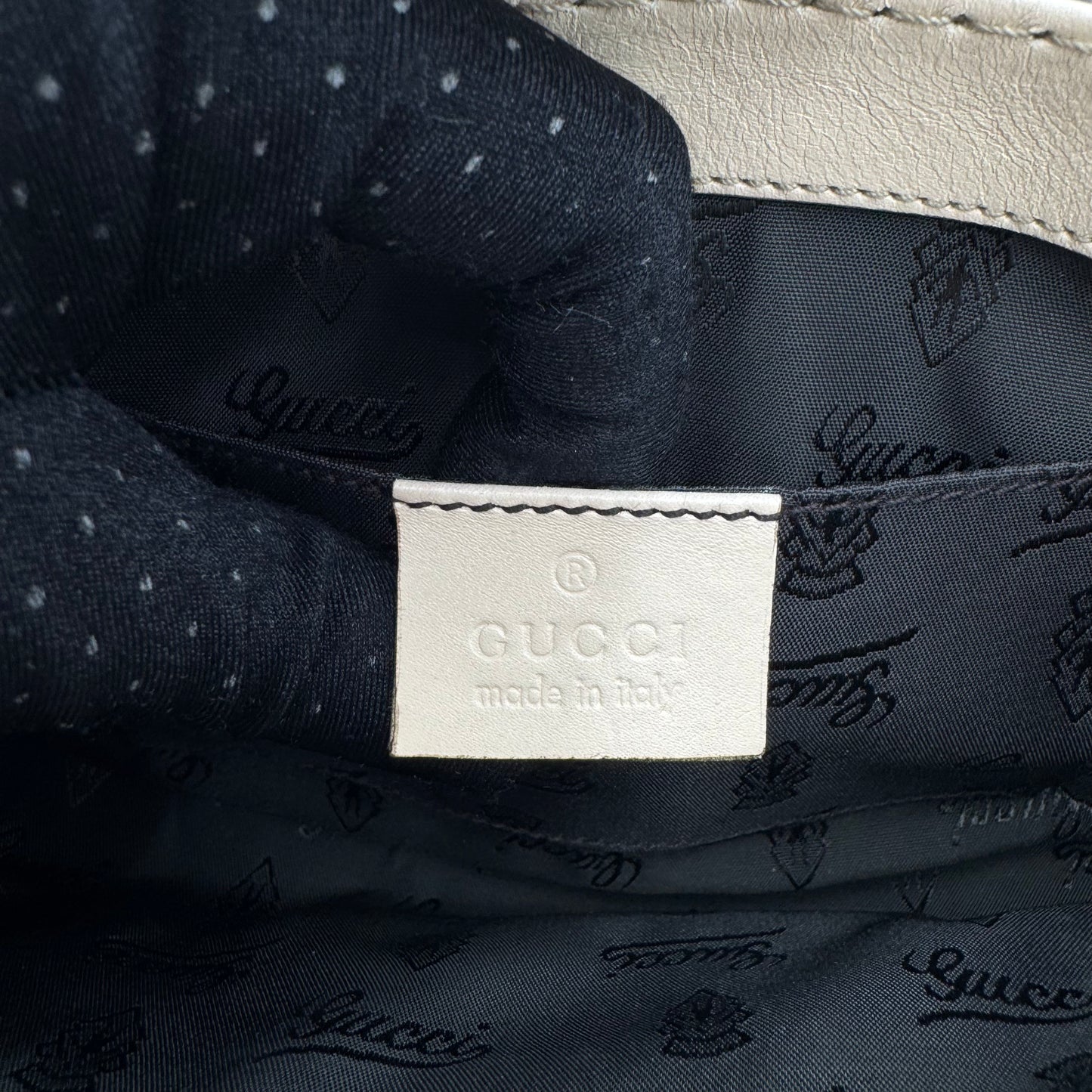 Gucci Python Queen Bow Buckle Clutch Chain Bag