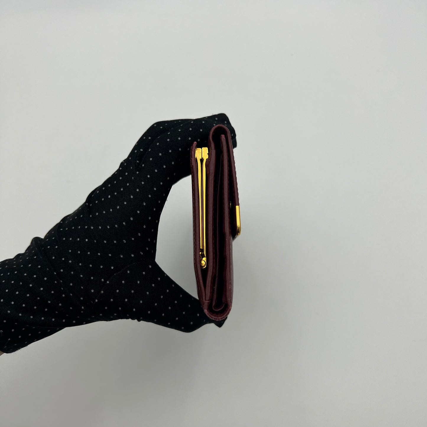 Cartier Paris Burgundy Flap Clutch