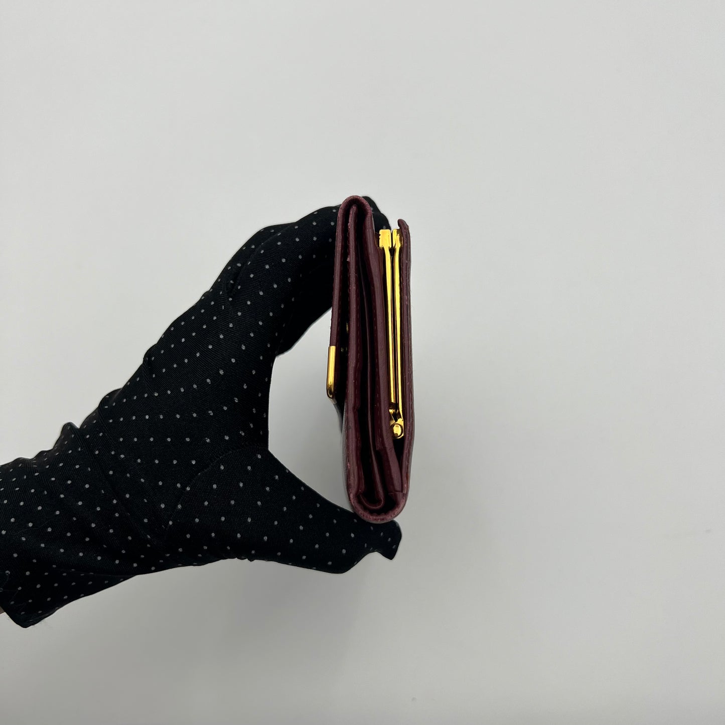 Cartier Paris Burgundy Flap Clutch